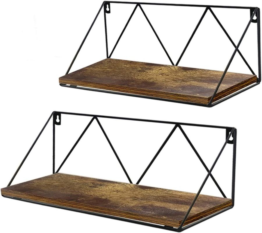Estantes flotantes ajustables Conjunto de 2 para dormitorio baño sala de estar cocina y oficina diseño que ahorra espacio