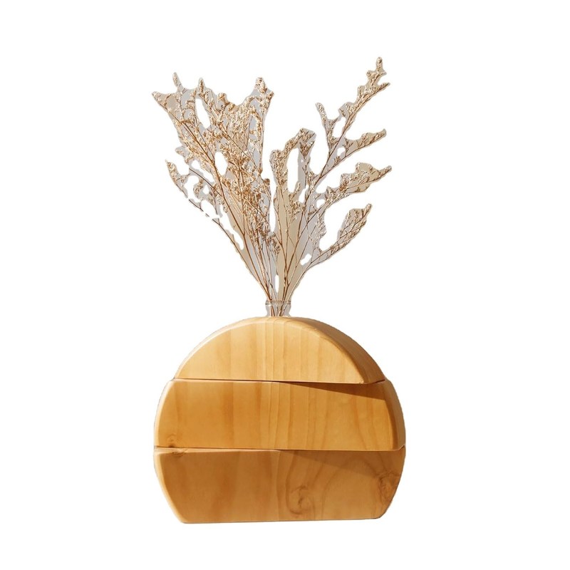 Vasa de hierba de Pampas moderna para piezas centrales de la mesa de moda