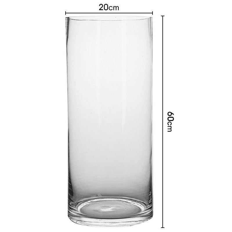Vaso de vidrio minimalista de 60 cm de altura La combinación perfecta de estilo y función