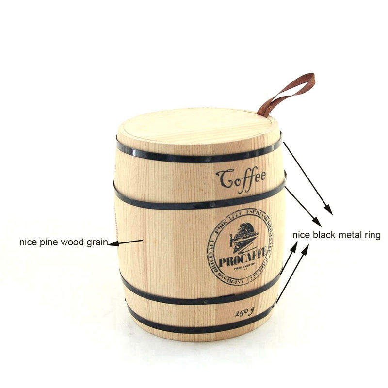 11.5 x 13.7 cm Barricas de madera de roble de pino La solución perfecta para el embalaje de té