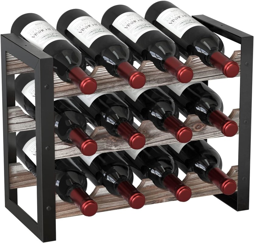 Diseño funcional Repisal de madera multifuncional para botellas de licor