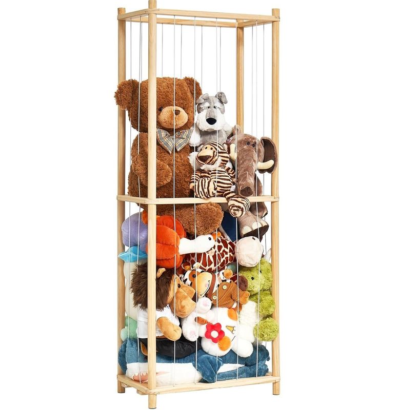 Sala de estar Jaula de animales rellena de madera Jaula de juguete extra grande para niños Cuarto de juegos de la guardería Almacenamiento