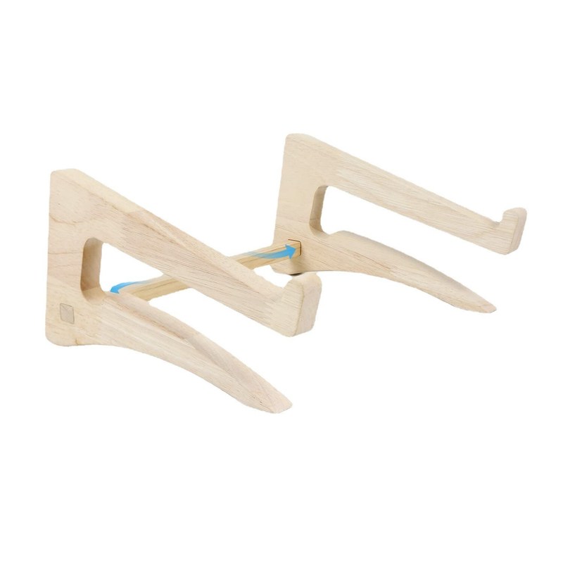 Soporte de computadora portátil de madera para escritorio 11-14 pulgadas compatible montaje portacuaderno desmontable