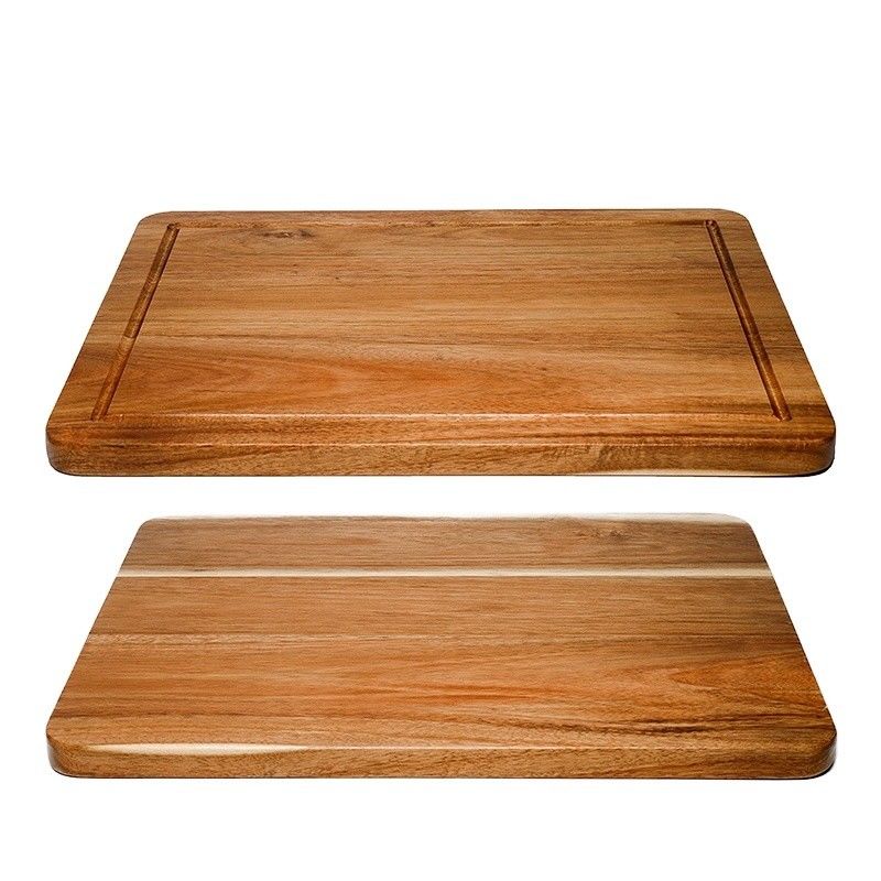 Tabla de corte de madera de toda la temporada Comida de cocina y aceite vegetal Color natural