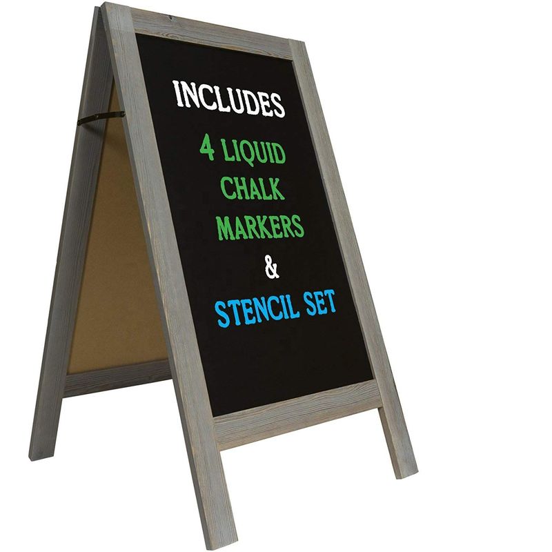 Tablero negro para restaurantes y cafeterías de madera de color simple en estilo mini simple y útil